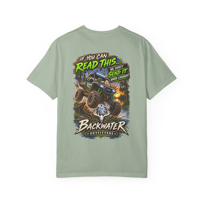 Backwater Outfitters Off-Road T-Shirt — "If You Can Read This... Send It" Mud Bogging Tee
