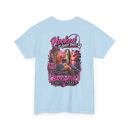 Backwater Outfitters "Hooked on Good Times" Graphic Tee