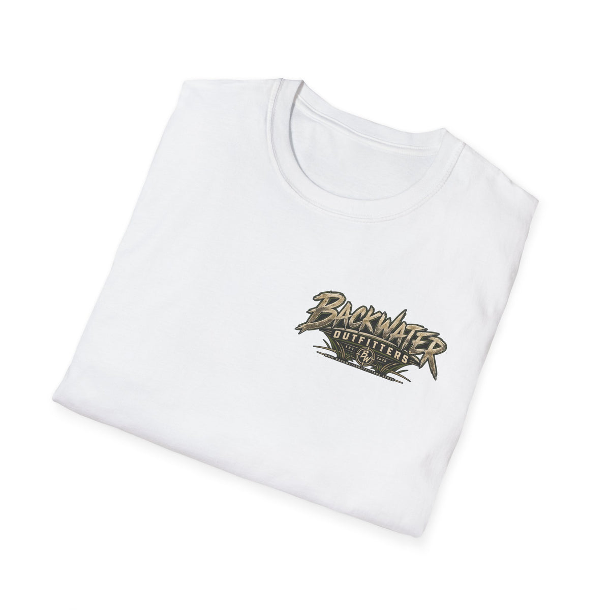 Backwater Outfitters T-Shirt – Sunset Marsh Fishing Tee Printify