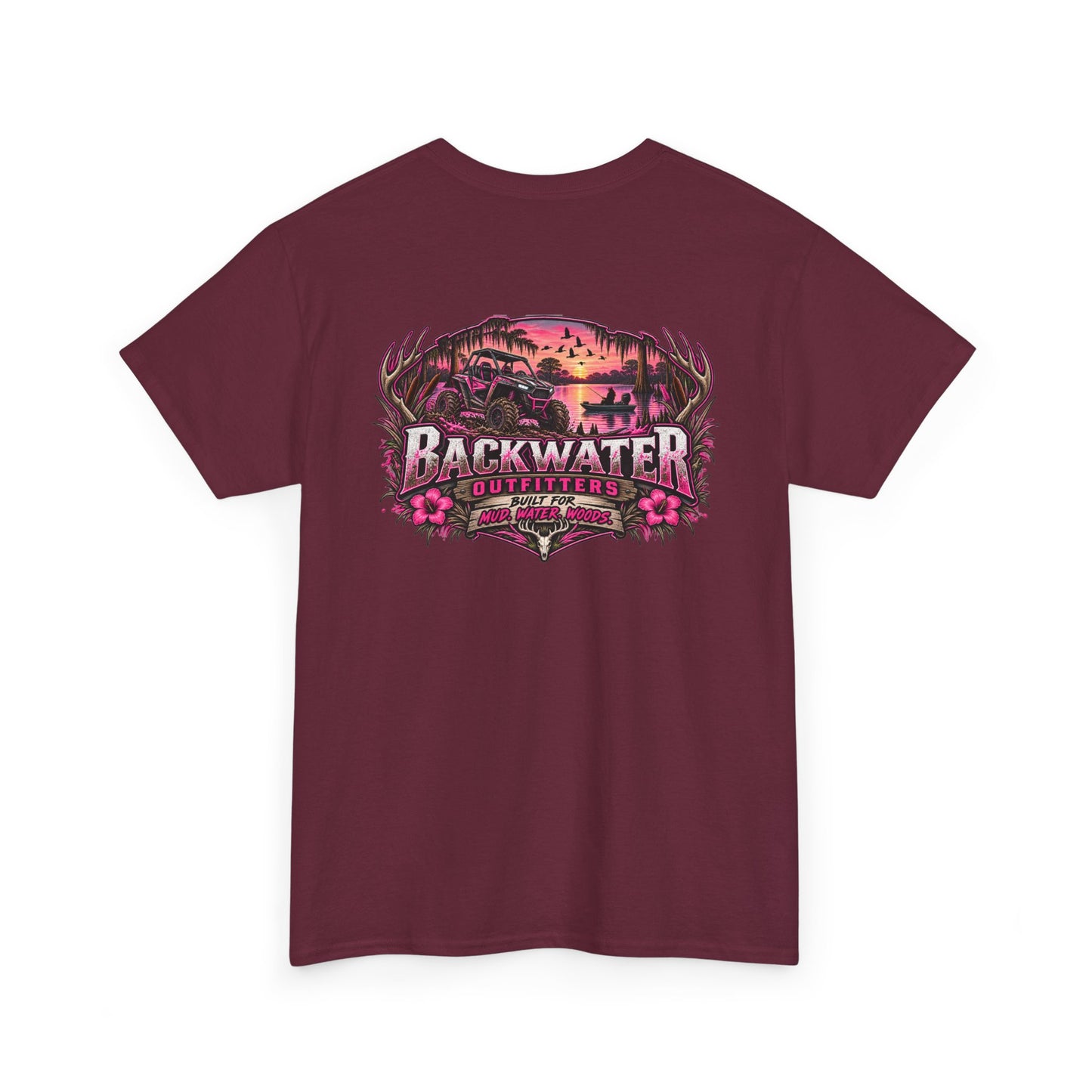 Backwater Sunset Tee — Coastal Fishing & Outdoors Graphic T-Shirt