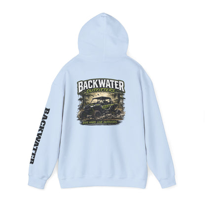 Backwater Outfitters Hoodie — Outdoor Off-Road Graphic Pullover