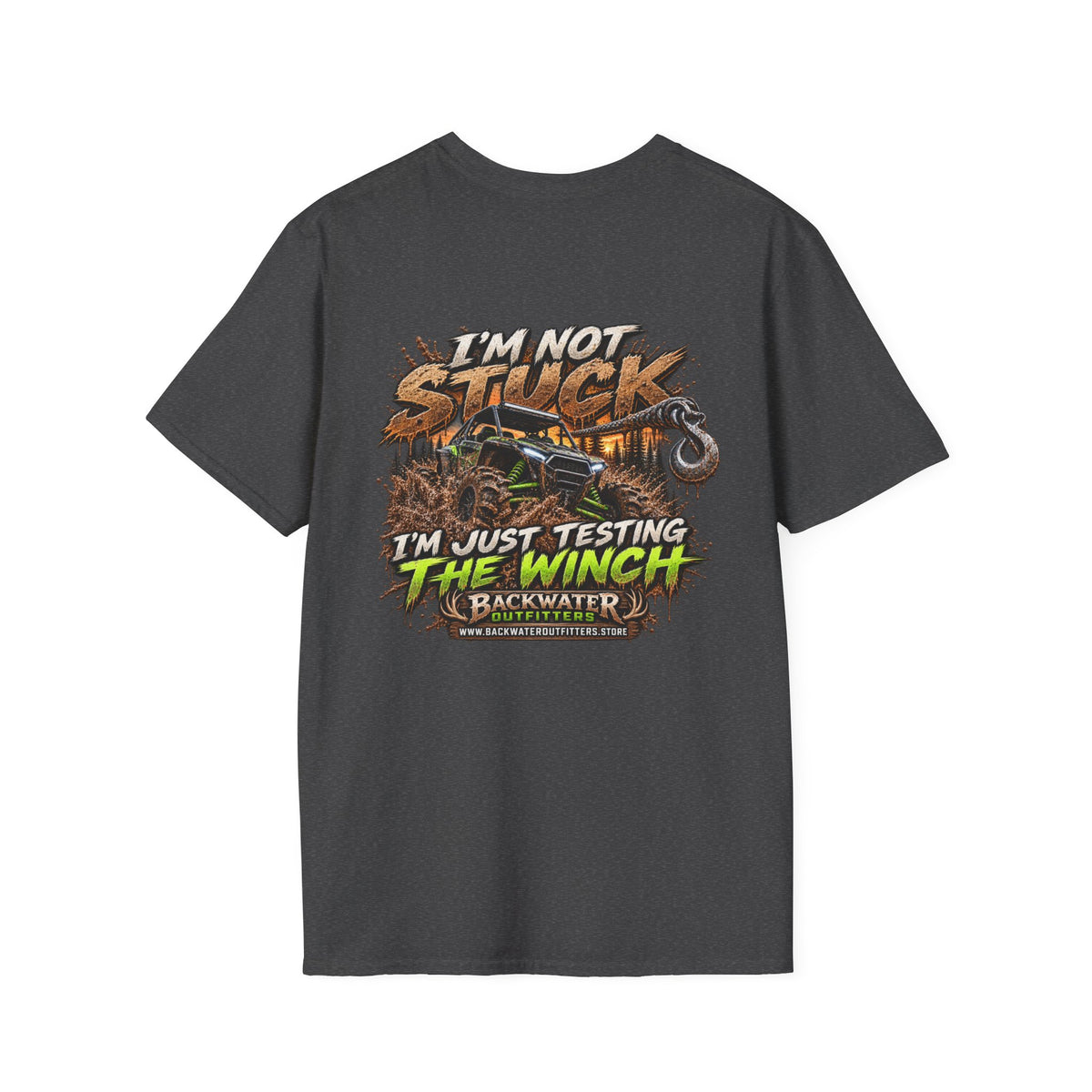 Buggy Off-Road T-Shirt — "I'm Not Stuck, I'm Just Testing the Winch" Truck & 4x4 Tee Printify