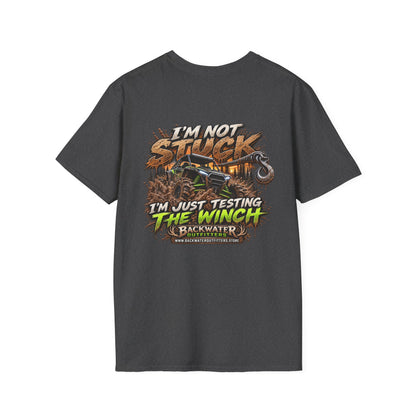 Buggy Off-Road T-Shirt — "I'm Not Stuck, I'm Just Testing the Winch" Truck & 4x4 Tee Printify