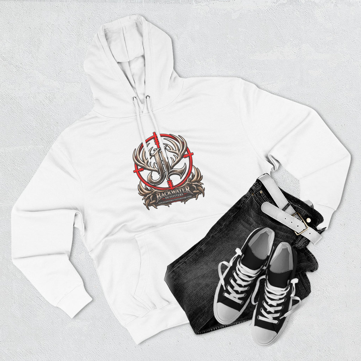 James Luker Indiana Creek Water Backwater Outfitters Hoodie Printify