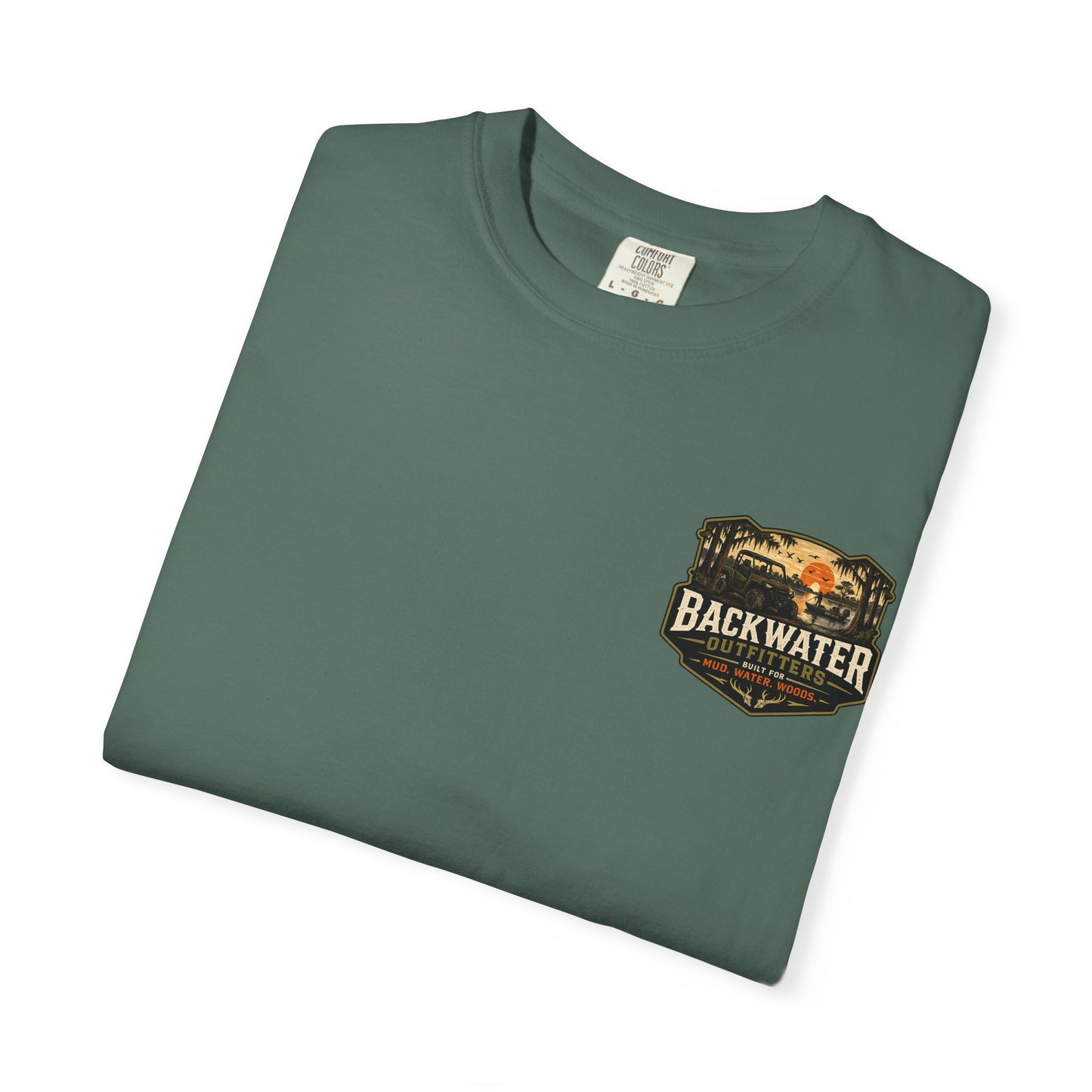 Backwater Outfitters UTV Adventure T-Shirt — "Ride Hard, Live Outdoors" Graphic Tee