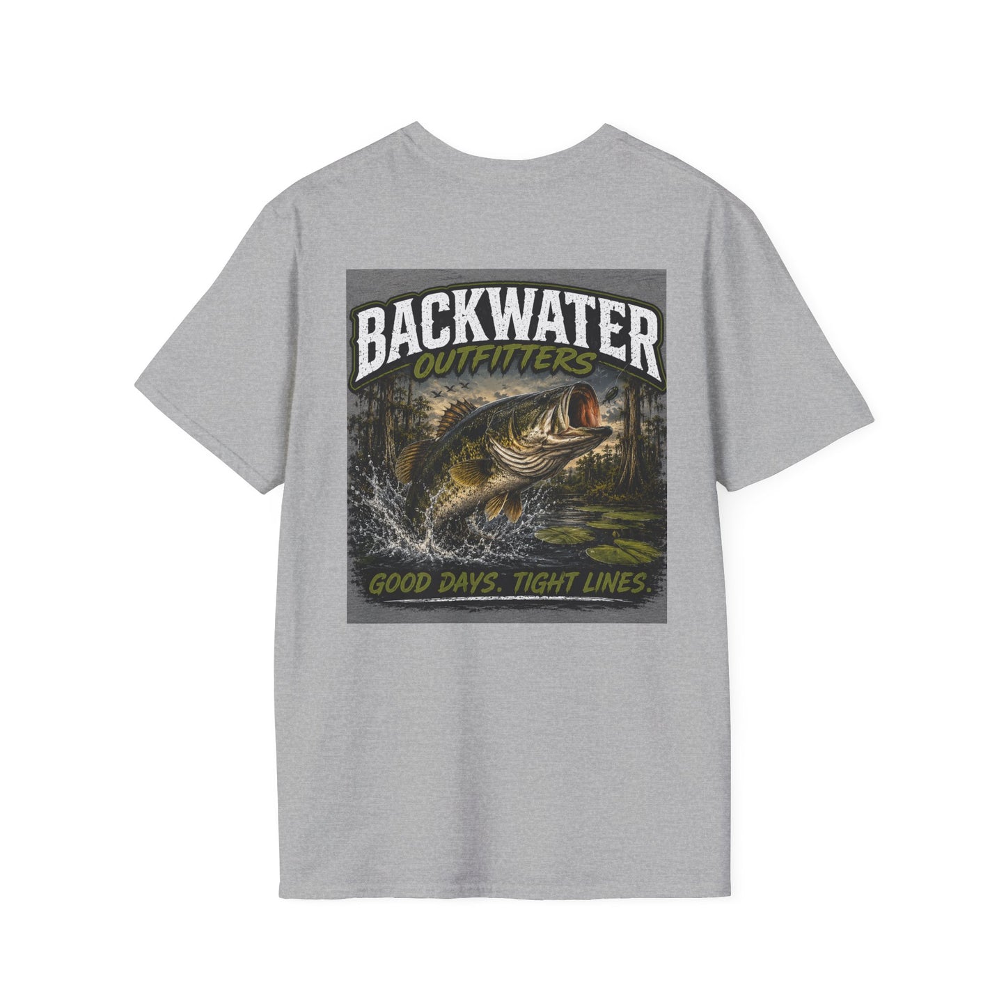 Backwater Outfitters Retro Sunset Logo T-Shirt