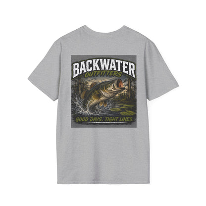 Backwater Outfitters Retro Sunset Logo T-Shirt