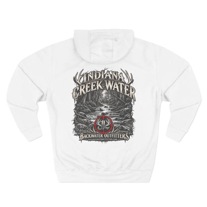 James Luker Indiana Creek Water Backwater Outfitters Hoodie Printify