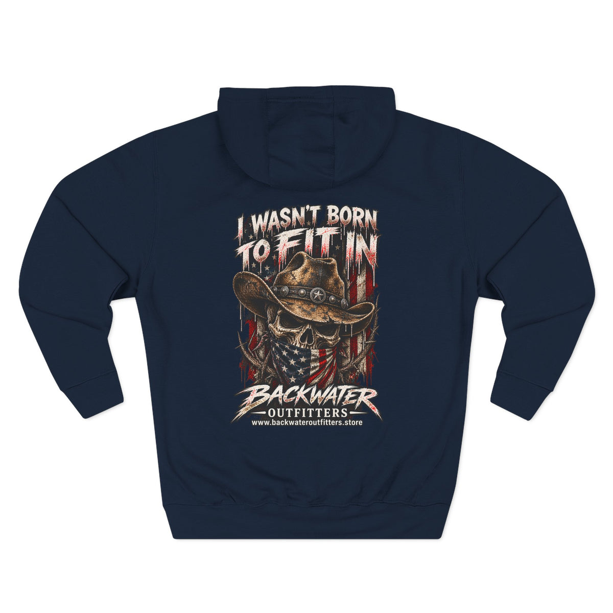 Backwater Outfitters “I Wasn’t Born to Fit In” Outdoor Hoodie