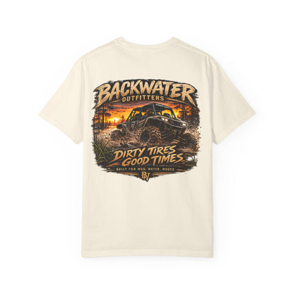 Backwater Outfitters "Dirty Tires, Good Times" T-Shirt