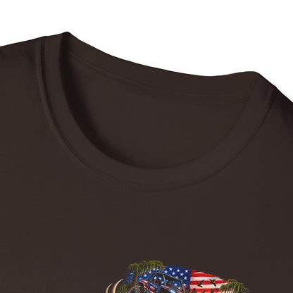 Hooked on Backwater Fishing T-Shirt — Bass Angler Graphic Tee Printify