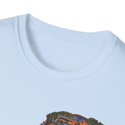 Backwater Fishing T-Shirt — "Fish Explore Unwind" Outdoor Angler Tee Printify