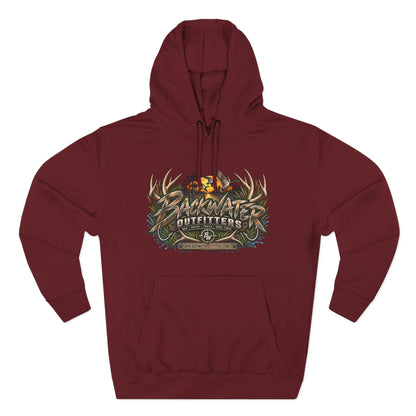 Backwater Outfitters Hoodie — Off‑Road Adventure Fleece Pullover Printify