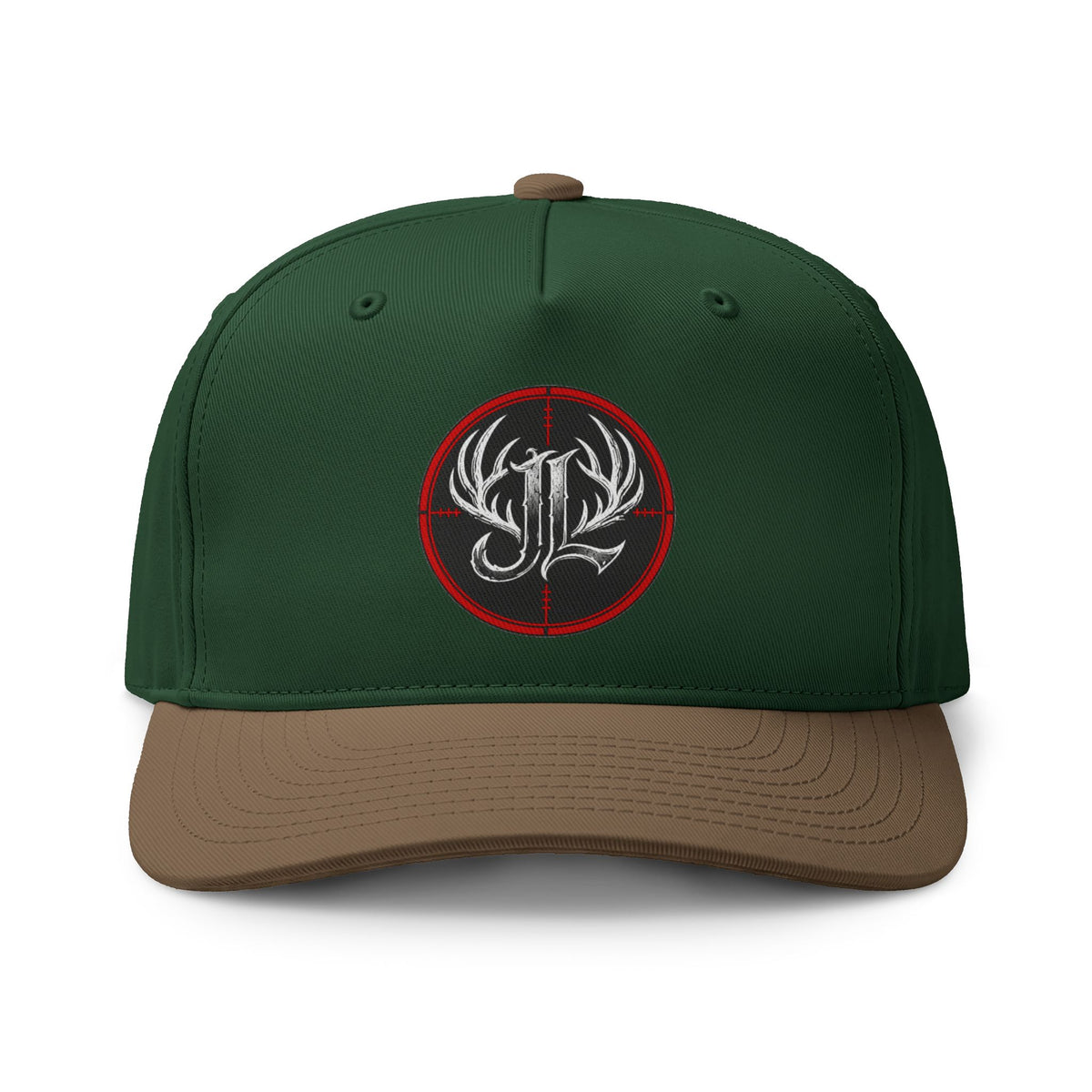 Embroidered Antler Crest Two-Tone Cap Printify