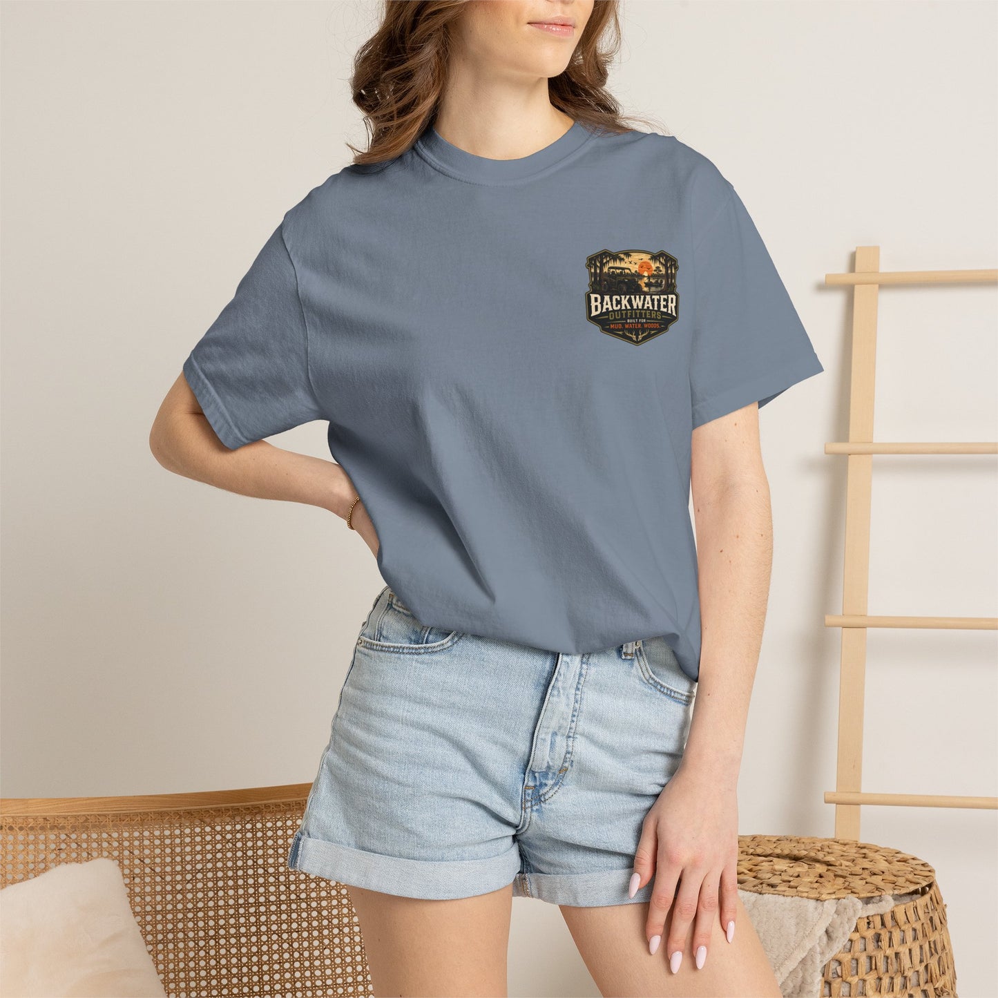 Backwater Outfitters UTV Adventure T-Shirt — "Ride Hard, Live Outdoors" Graphic Tee