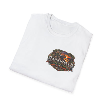 Backwater Fishing T-Shirt — "Fish Explore Unwind" Outdoor Angler Tee Printify