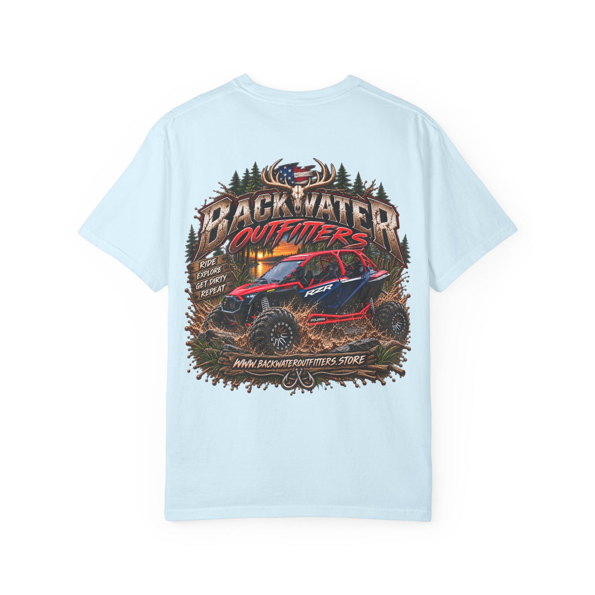 Off-Road UTV Graphic T-Shirt — "Backwater Outfitters" Adventure Tee