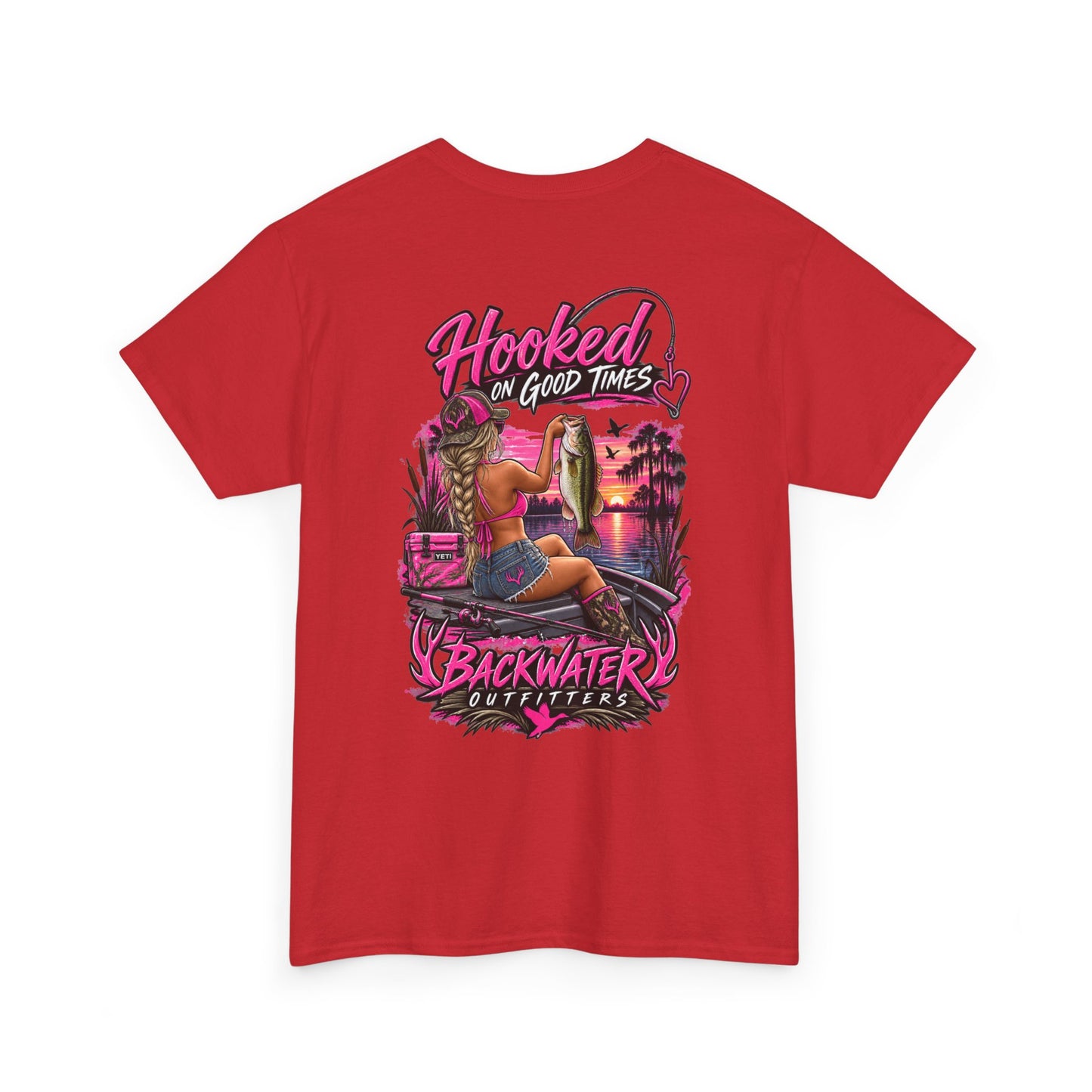 Backwater Outfitters "Hooked on Good Times" Graphic Tee
