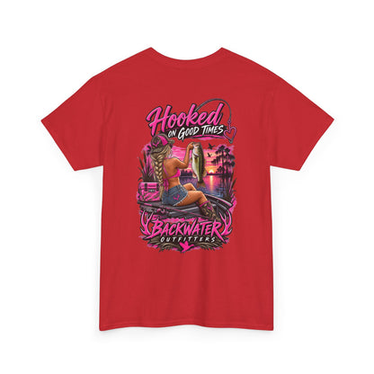 Backwater Outfitters "Hooked on Good Times" Graphic Tee
