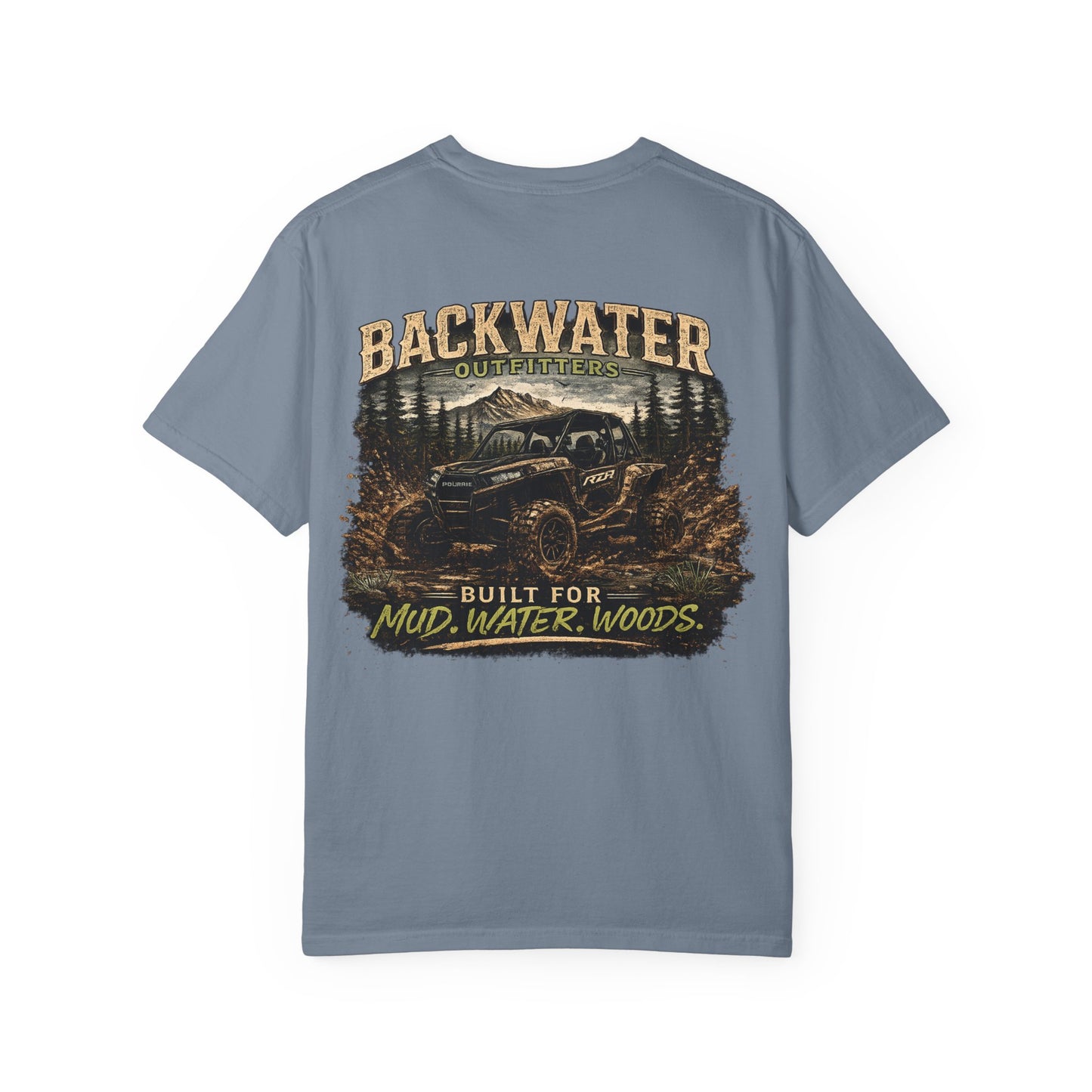 Backwater Offroad T-Shirt — "Built for Mud, Water, Woods" Graphic Tee