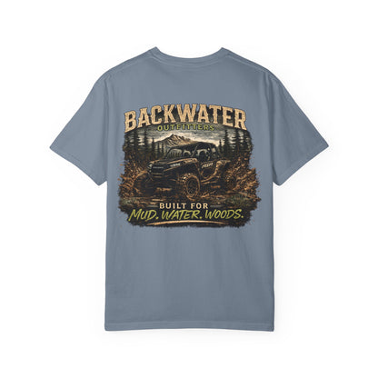 Backwater Offroad T-Shirt — "Built for Mud, Water, Woods" Graphic Tee