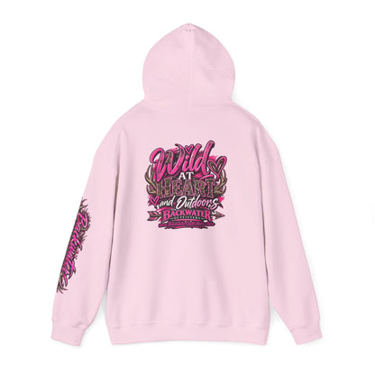 Backwater 'Wild At Heart' Hoodie – Outdoors Adventure Pullover Printify