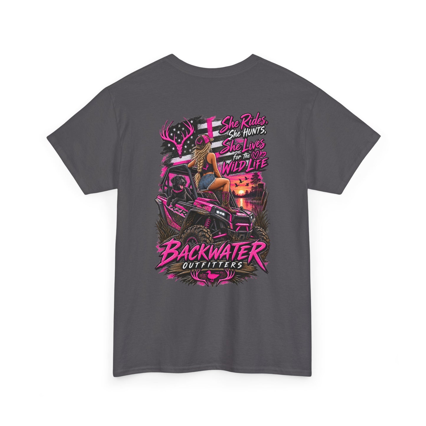 Backwater Bayou Graphic Tee — "Backwater Buttwhips" Outdoor Fishing & Hunting Shirt