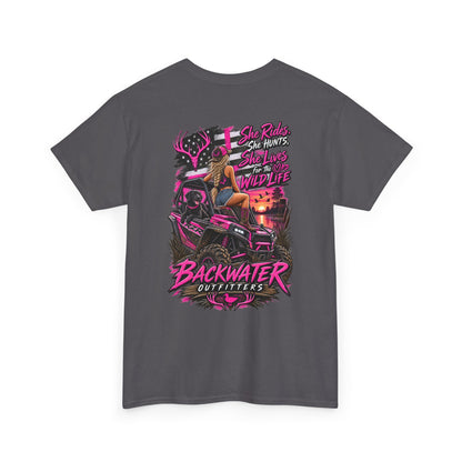 Backwater Bayou Graphic Tee — "Backwater Buttwhips" Outdoor Fishing & Hunting Shirt