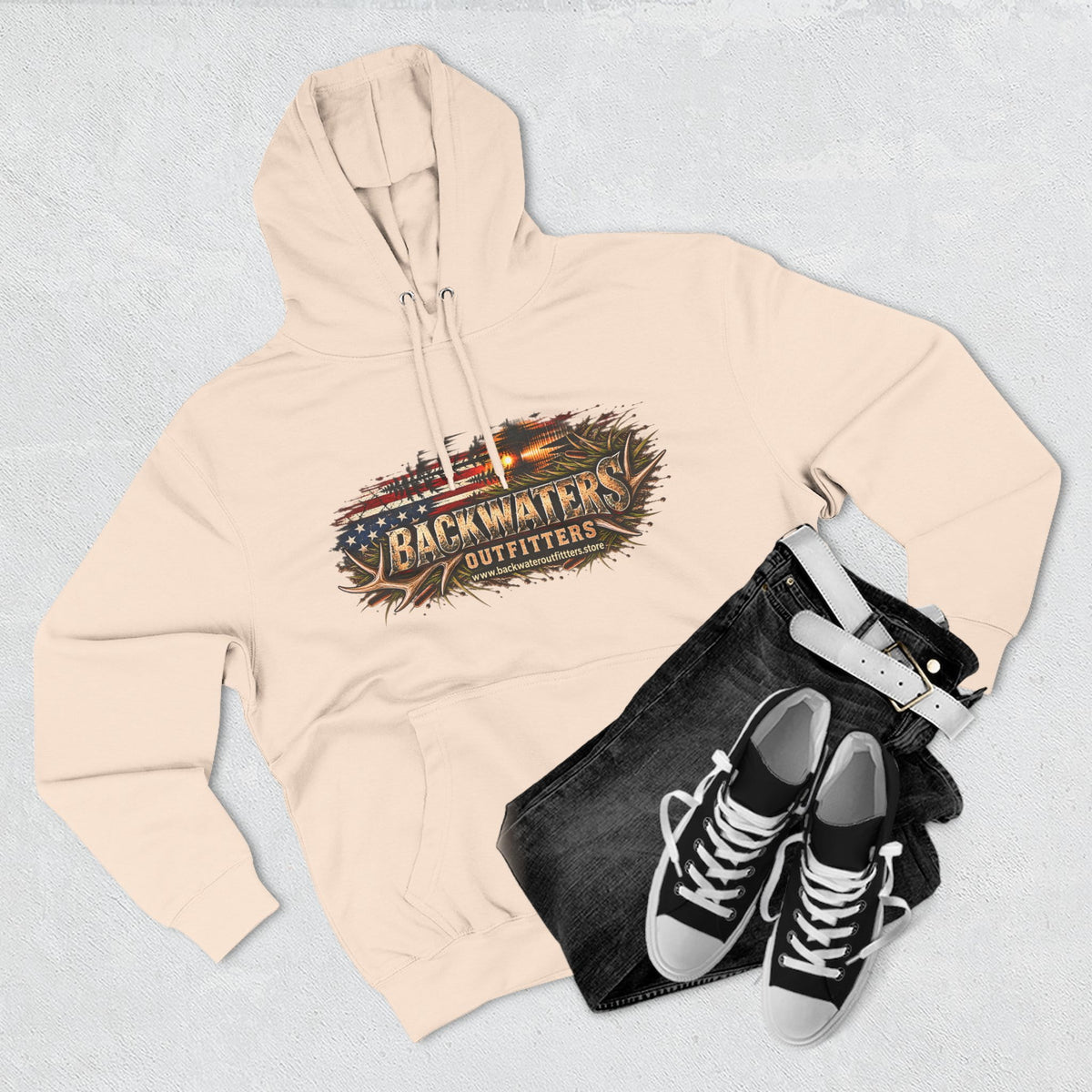 Backwater Outfitters “I Wasn’t Born to Fit In” Outdoor Hoodie