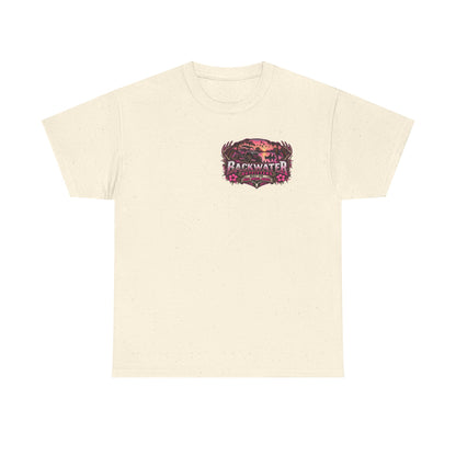 Backwater Outfitters Hunting Graphic Tee — "Born to Hunt, Forced to Work"