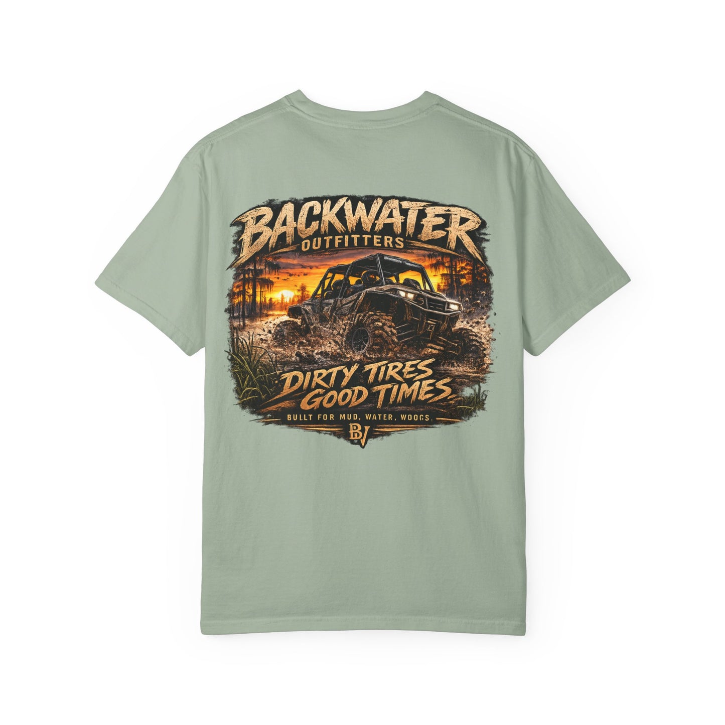Backwater Outfitters "Dirty Tires, Good Times" T-Shirt