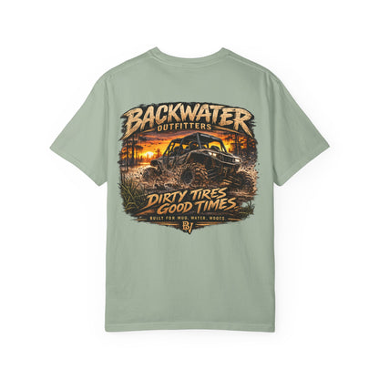 Backwater Outfitters "Dirty Tires, Good Times" T-Shirt