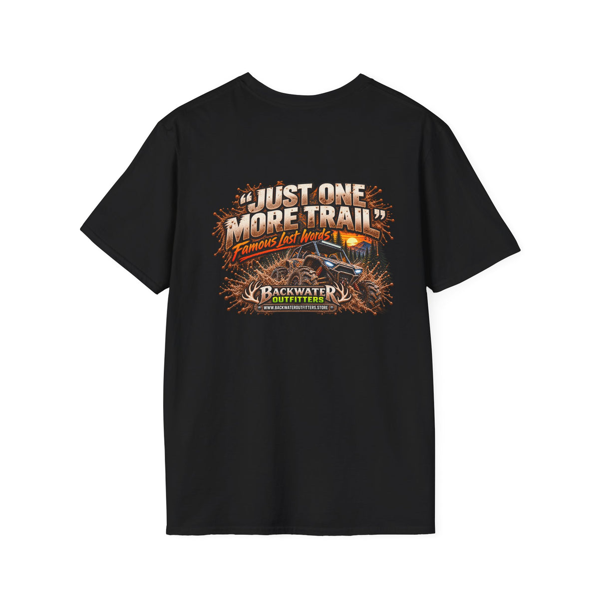 Buggy Backwater Outfitters Just One More Trail Trail T Shirt