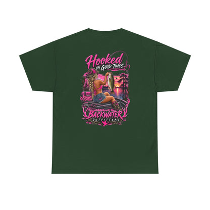 Backwater Outfitters "Hooked on Good Times" Graphic Tee