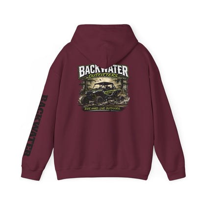 Backwater Outfitters Hoodie — Outdoor Off-Road Graphic Pullover