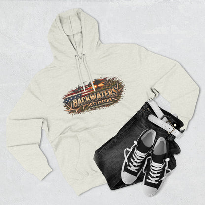 A styled flat-lay of a light heather gray hoodie featuring a 'The Most Awkward Movie' graphic print, paired with black jeans, a white belt, and black high-top sneakers on a textured light gray background.
