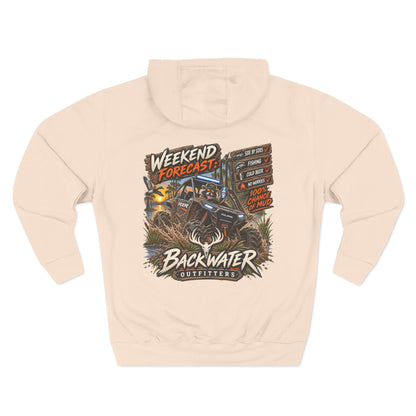 Backwater Outfitters "Weekend Forecast" Off-Road Hoodie — ATV Mud Riding Graphic Hoodie