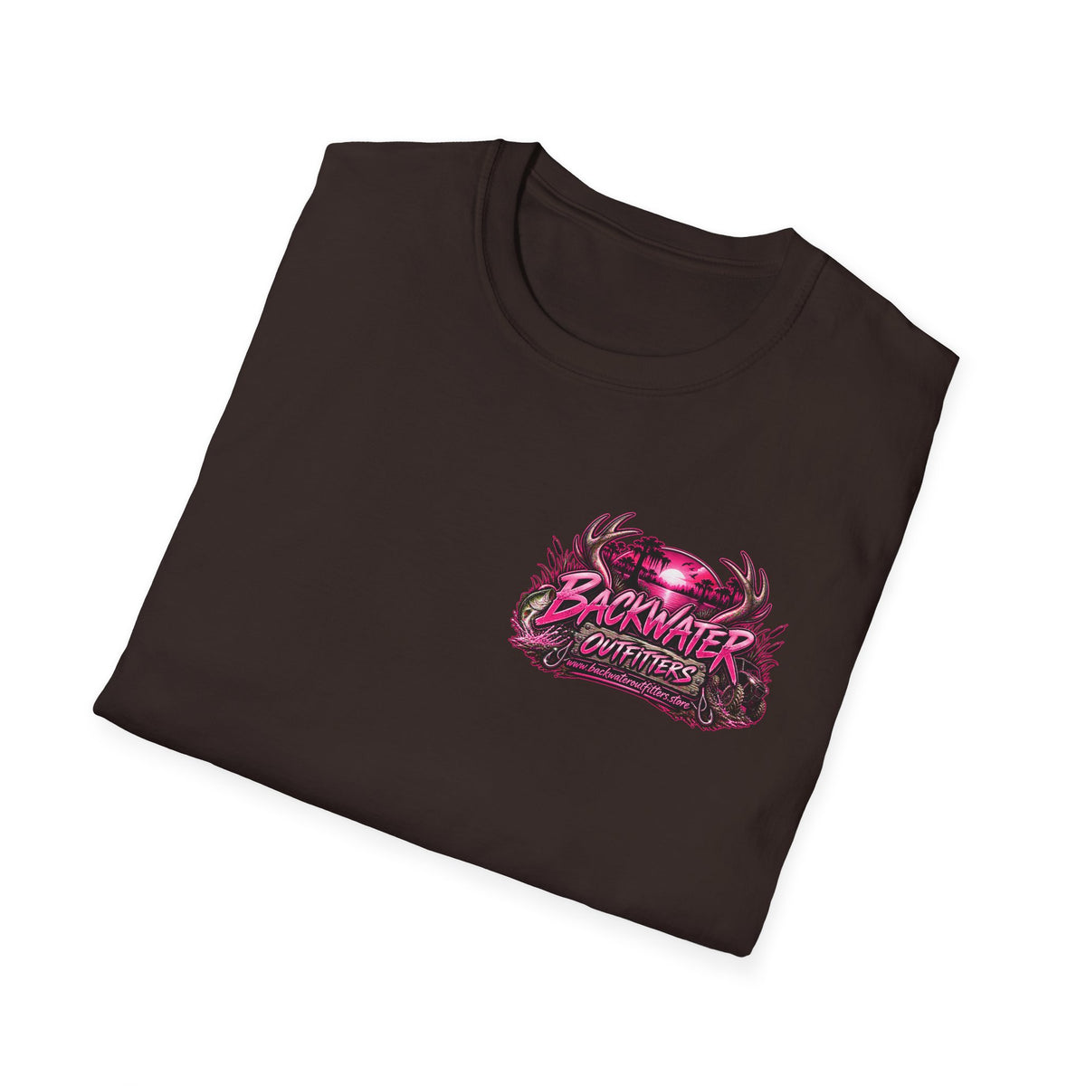 Women Backwater Outfitters "Pretty Tough" Fishing T-Shirt Printify