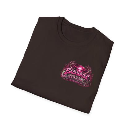Women Backwater Outfitters "Pretty Tough" Fishing T-Shirt Printify