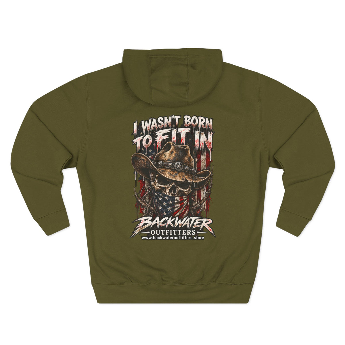 Backwater Outfitters “I Wasn’t Born to Fit In” Outdoor Hoodie