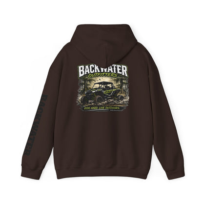 Backwater Outfitters Hoodie — Outdoor Off-Road Graphic Pullover Printify