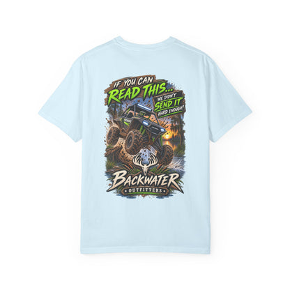 Backwater Outfitters Off-Road T-Shirt — "If You Can Read This... Send It" Mud Bogging Tee