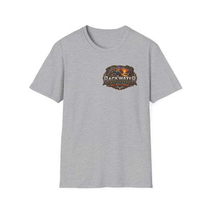 Backwater Fishing T-Shirt — "Fish Explore Unwind" Outdoor Angler Tee Printify