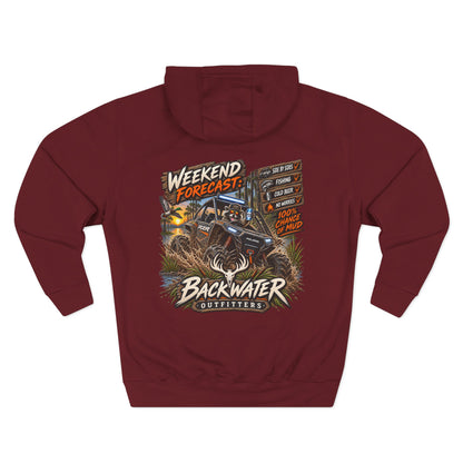Backwater Outfitters "Weekend Forecast" Off-Road Hoodie — ATV Mud Riding Graphic Hoodie