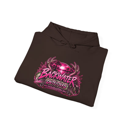 Girl Backwater Outfitters "Mud Looks Better Pink" Hoodie Printify