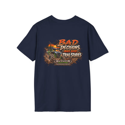 Buggy Off-Road Tee — "Bad Decisions Make Good Trail Stories" ATV/Jeep Adventure T-Shirt Printify