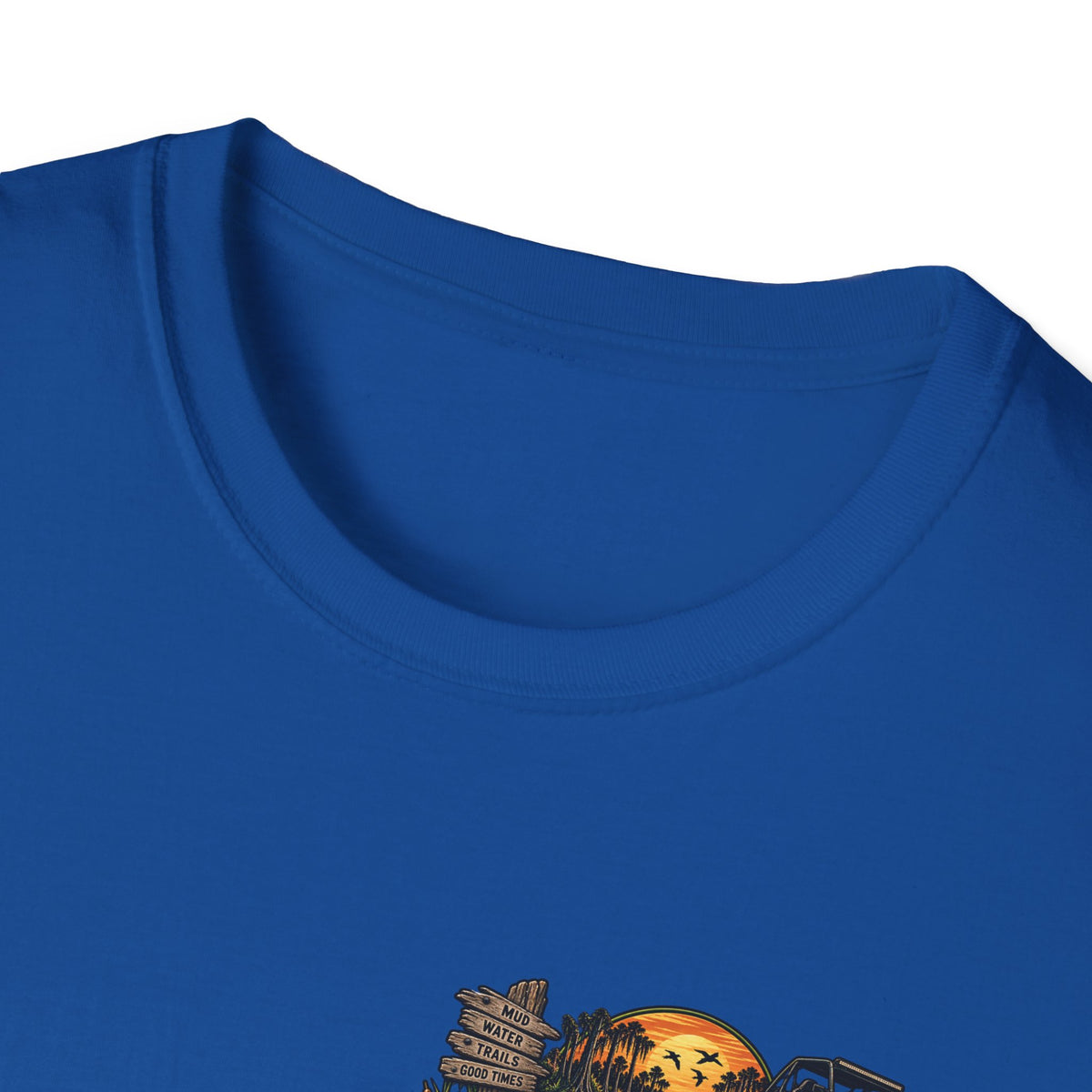 Simply Backwater Outfitters Fishing Tee – Sunset Swamp Outdoor Shirt Printify