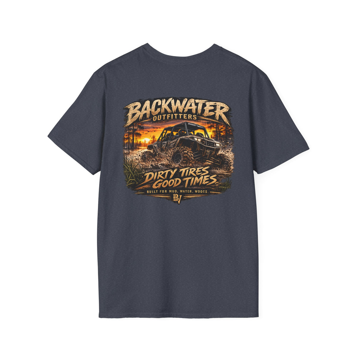 Backwater Outfitters Buggy T-Shirt — Vintage Sunset Fishing & Outdoors Tee