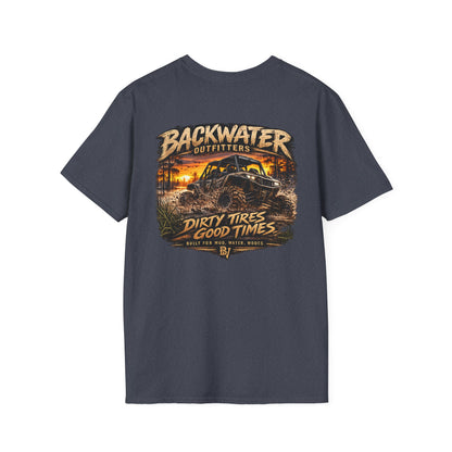 Backwater Outfitters Buggy T-Shirt — Vintage Sunset Fishing & Outdoors Tee