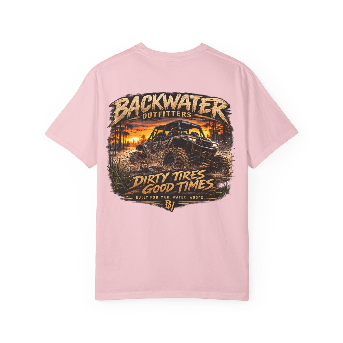 Backwater Outfitters "Dirty Tires, Good Times" T-Shirt